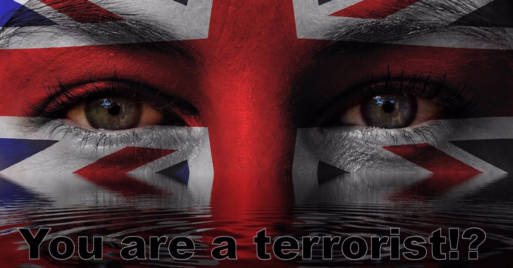 When legal patriotism is considered a terrorist act