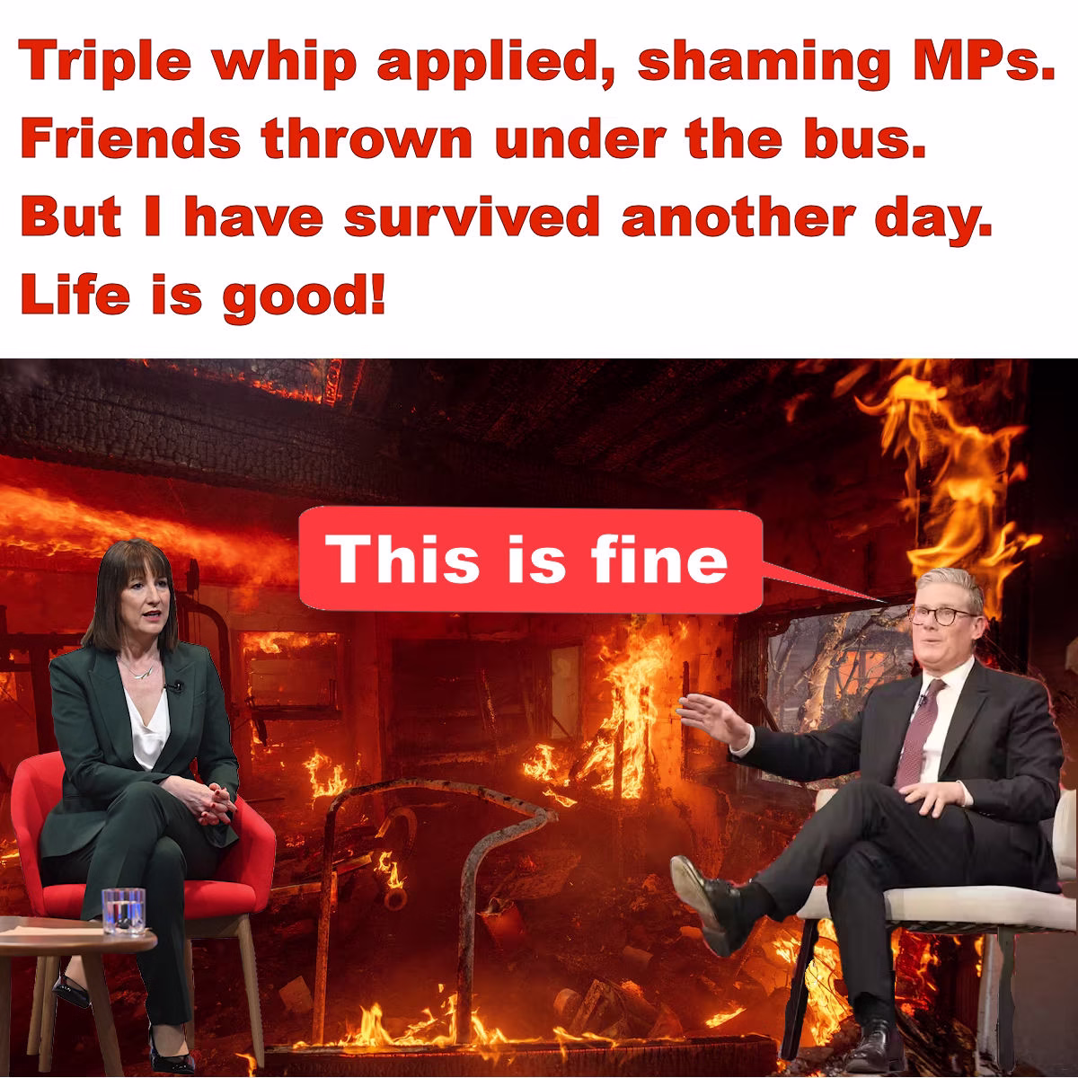 Starmer - Mandelson vetting inquiry scrutiny avoided. Life is good